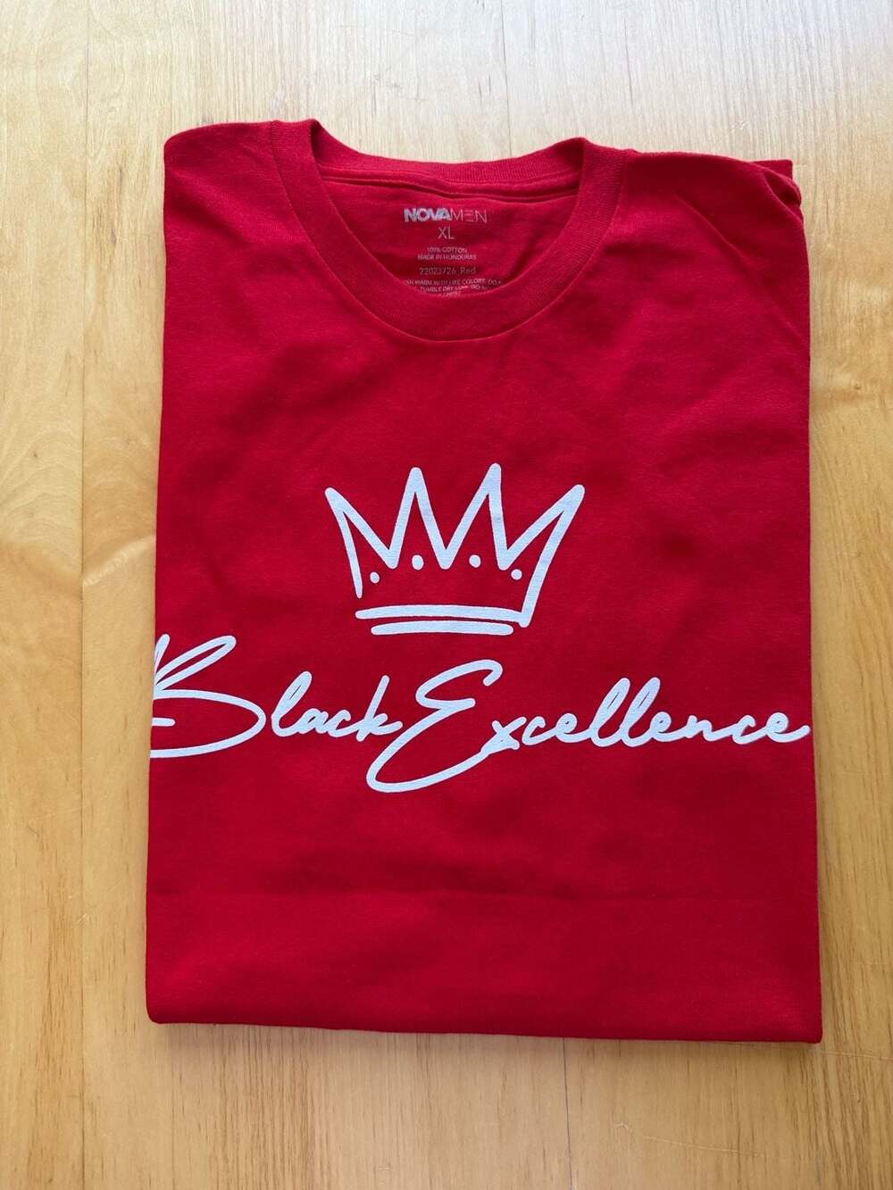 NOVAMEN Black Excellence Graphic Crown T-Shirt Red XL